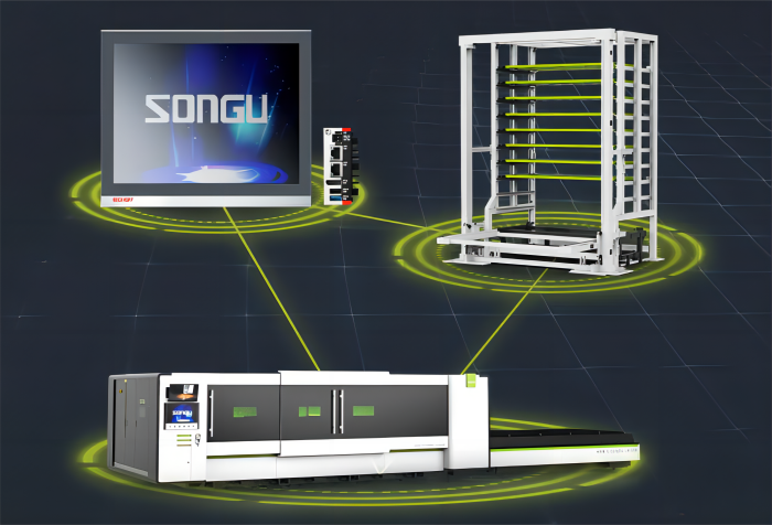 松谷HyStore系列柔性激光切割系統(tǒng)及智能倉儲(chǔ)系統(tǒng)